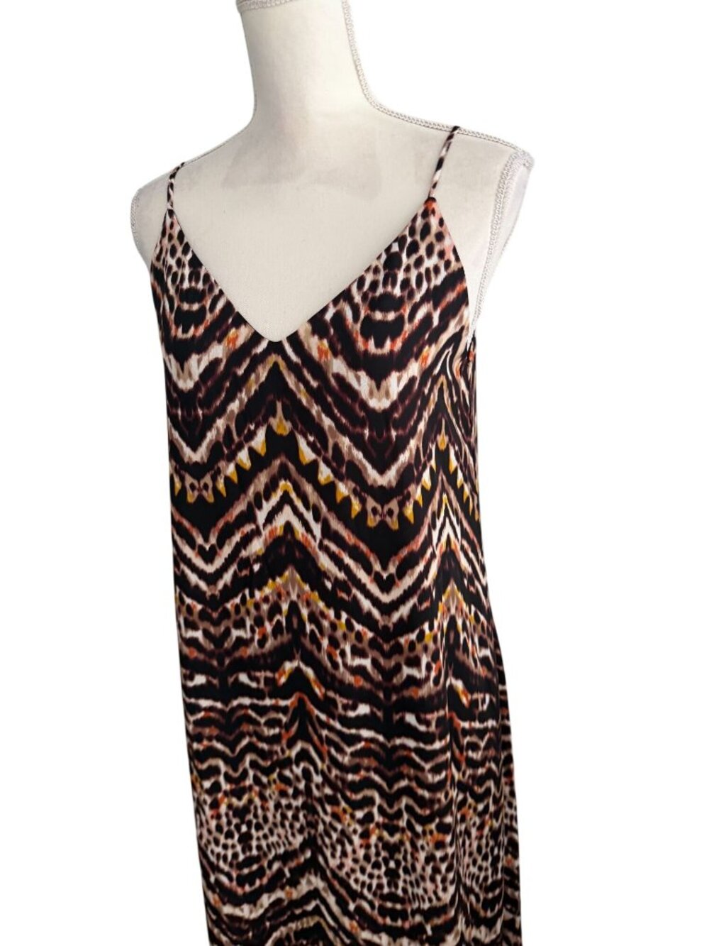 ELAN Animal Print Maxi Dress Size Large NEW NWT - Picture 3 of 8
